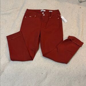 Nine West Gramercy Crop rust red  Pants